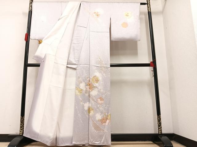 平和屋野田店■訪問着　紫陽花　暈し染め　逸品　BAAH9467jx
