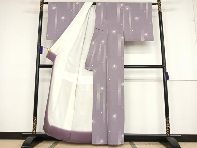 平和屋着物○上質な小紋 花 蛍暈し 正絹 逸品 AAAQ0754np