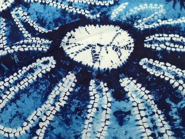 平和屋着物∴夏物 浴衣 有松鳴海絞り 舞花文 綿 逸品 CAAW5028dy_画像4