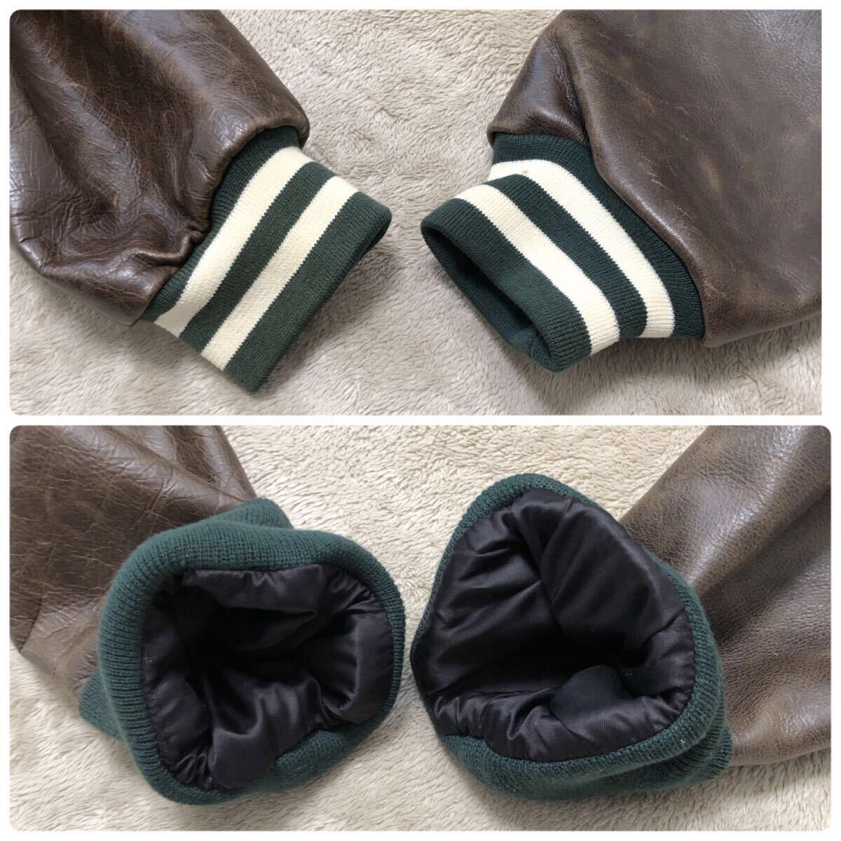 激レア POLO SPORT ポロスポーツ スタジャンブルゾン USA製 袖