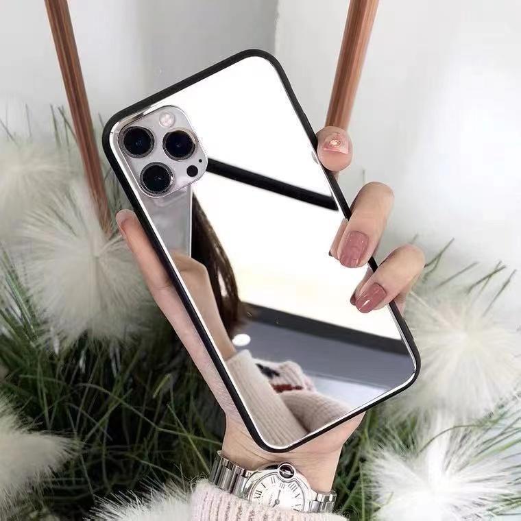 iPhone зеркало кейс косметика зеркальный обработка глянец ощущение роскоши смартфон кейс 