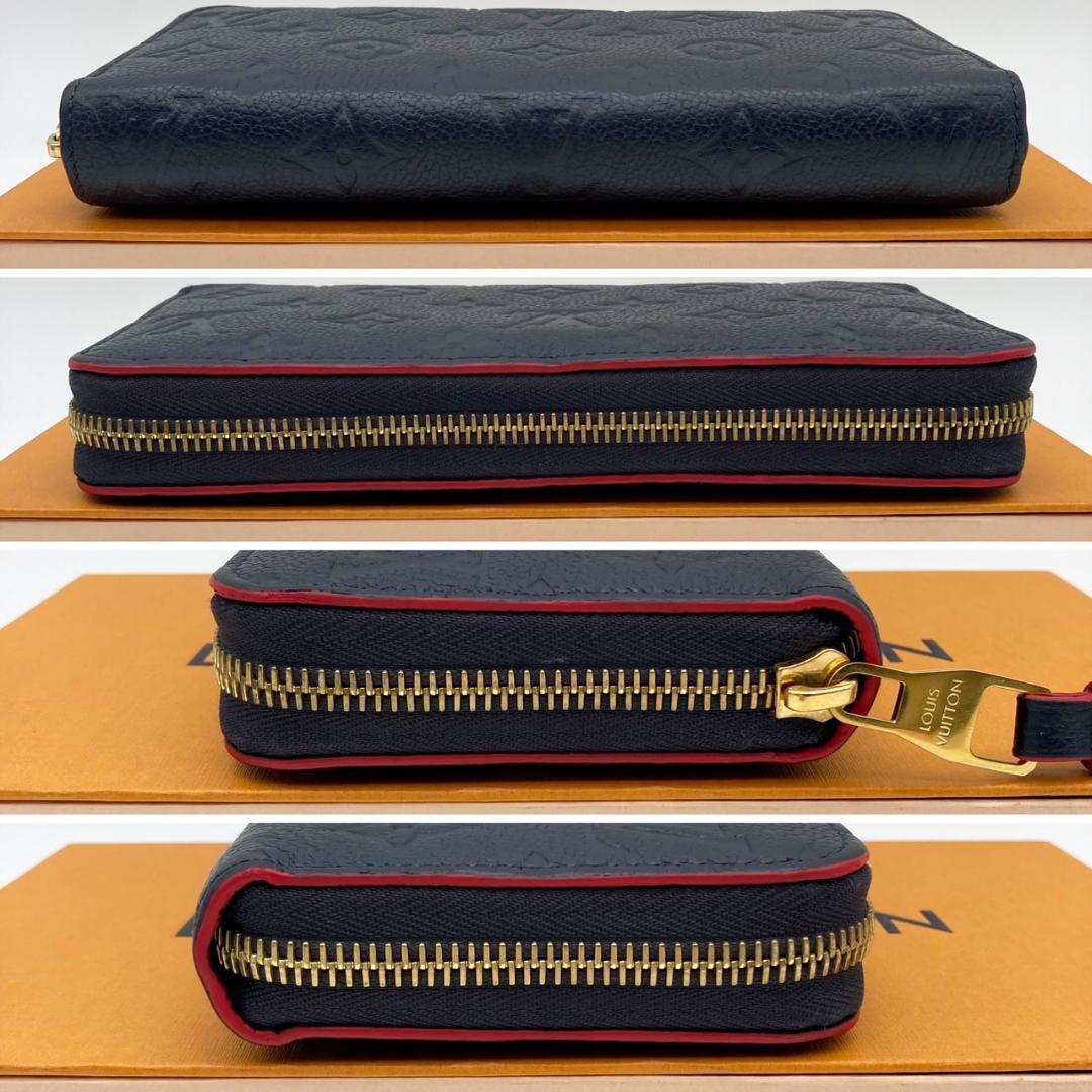 ルイヴィトン ジッピー マリーヌルージュ アンプラント 正規品保証 Z153 ルイヴィトン モノグラム・アンプラント ジッピー・ウォレット