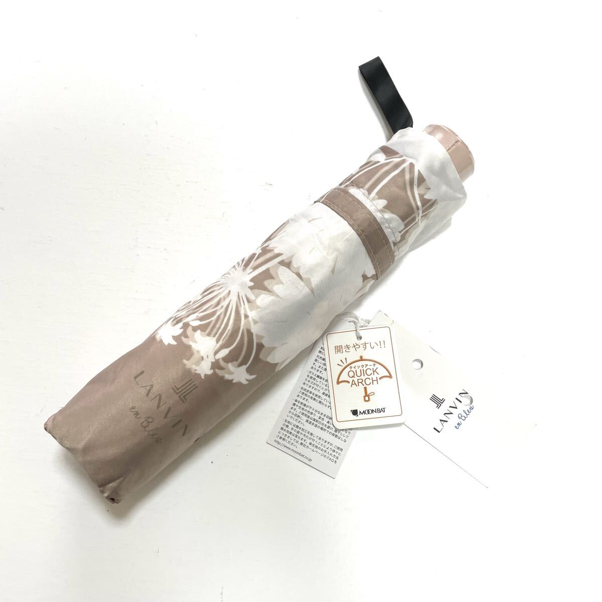 J 新品 ランバン オン ブルー 傘 雨傘 折りたたみ傘 クイックアーチ_画像2