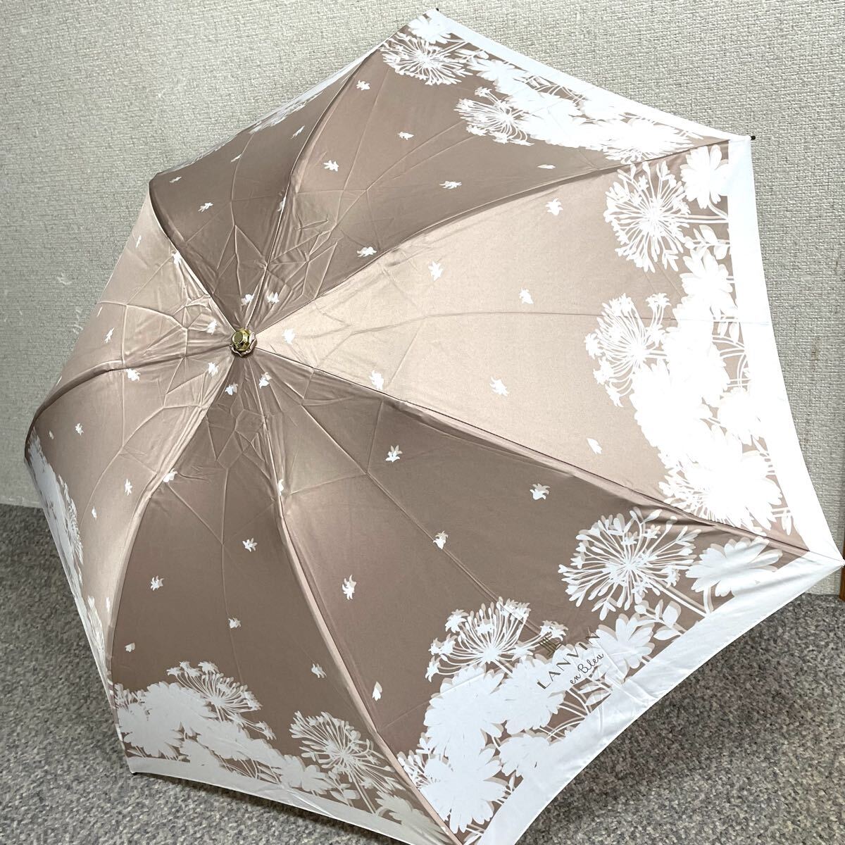 J 新品 ランバン オン ブルー 傘 雨傘 折りたたみ傘 クイックアーチ_画像3