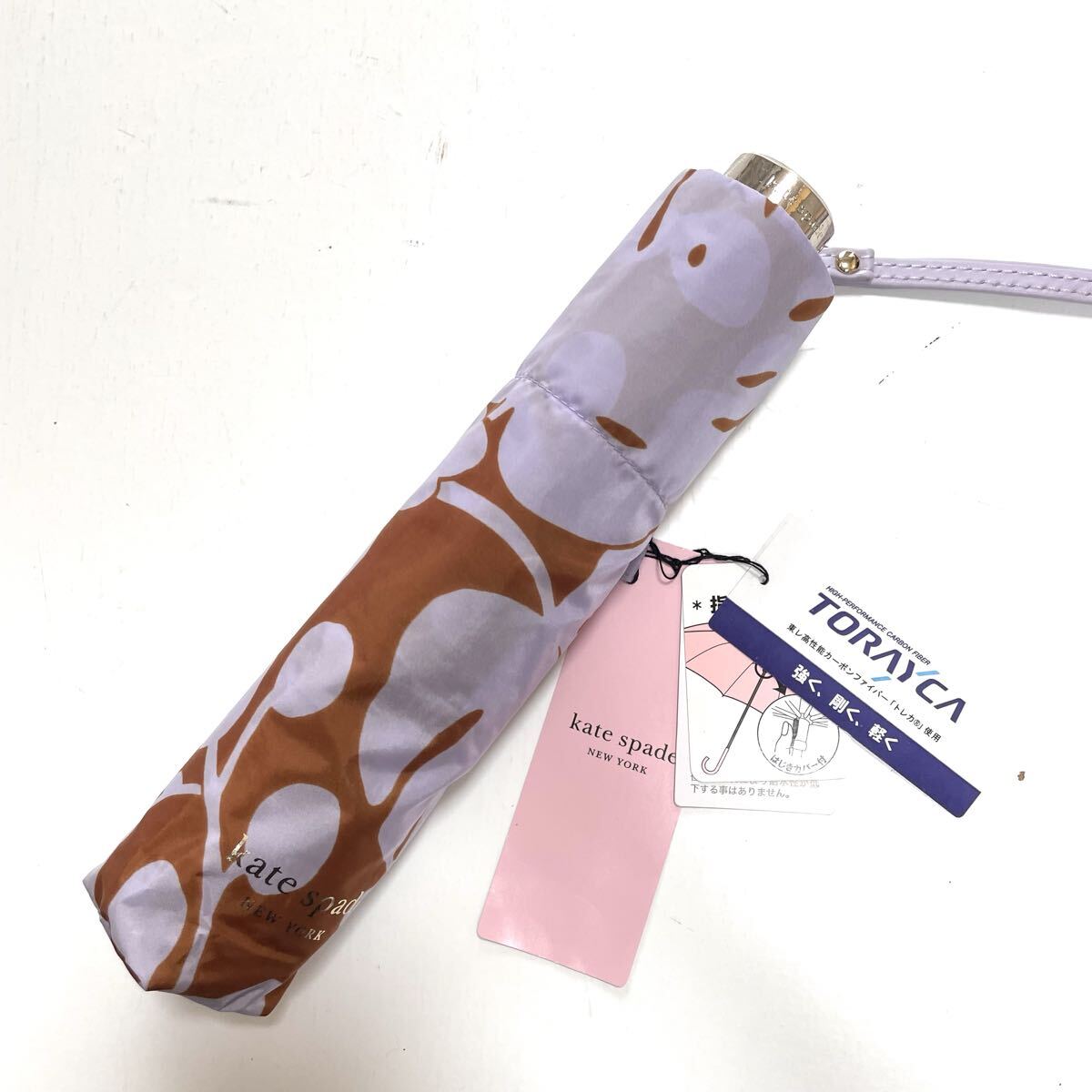 E 新品 ケイトスペード 傘 雨傘 折りたたみ傘 軽量_画像2