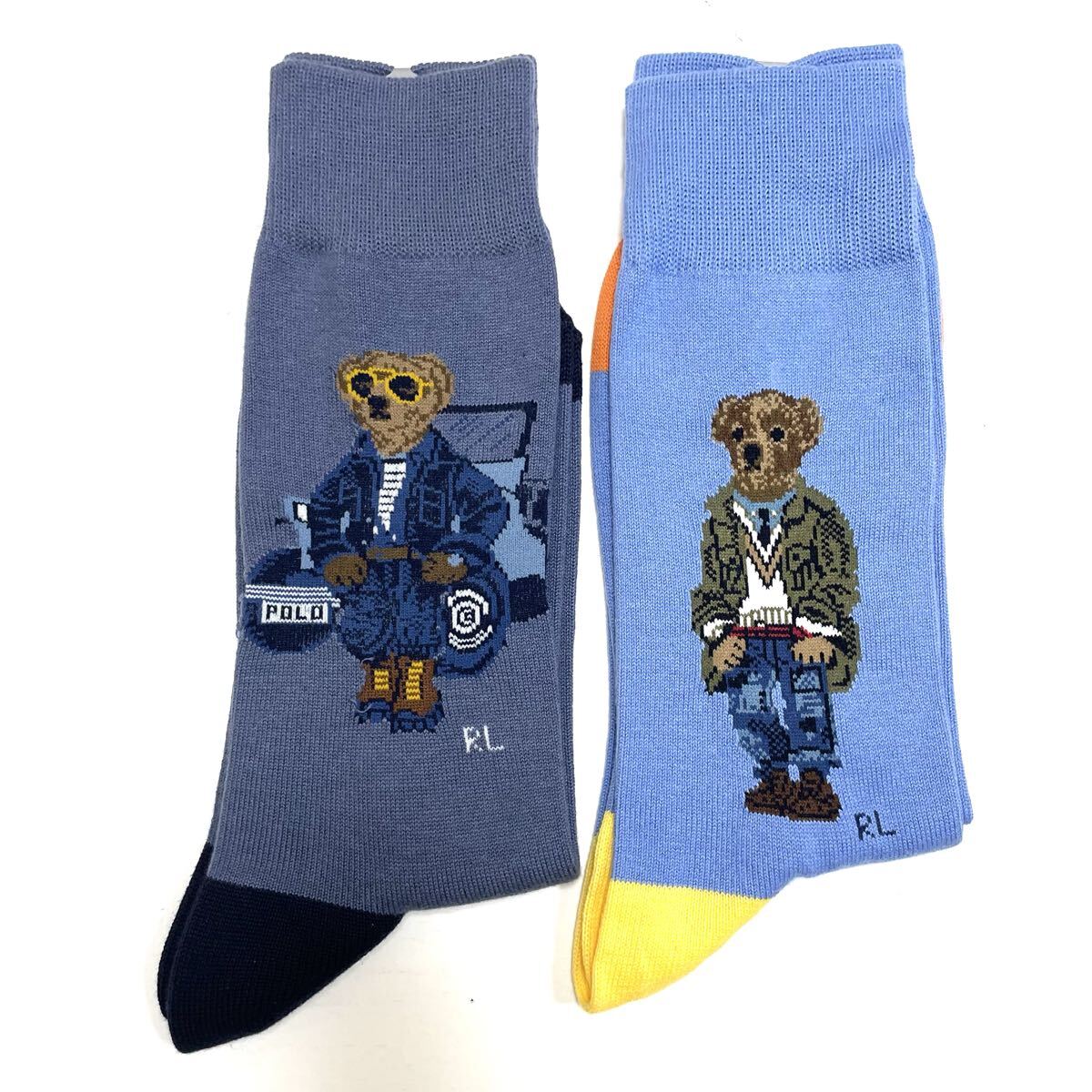 21 новый товар Ralph Lauren носки носки 2 пара Polo Bear бесплатная доставка e'