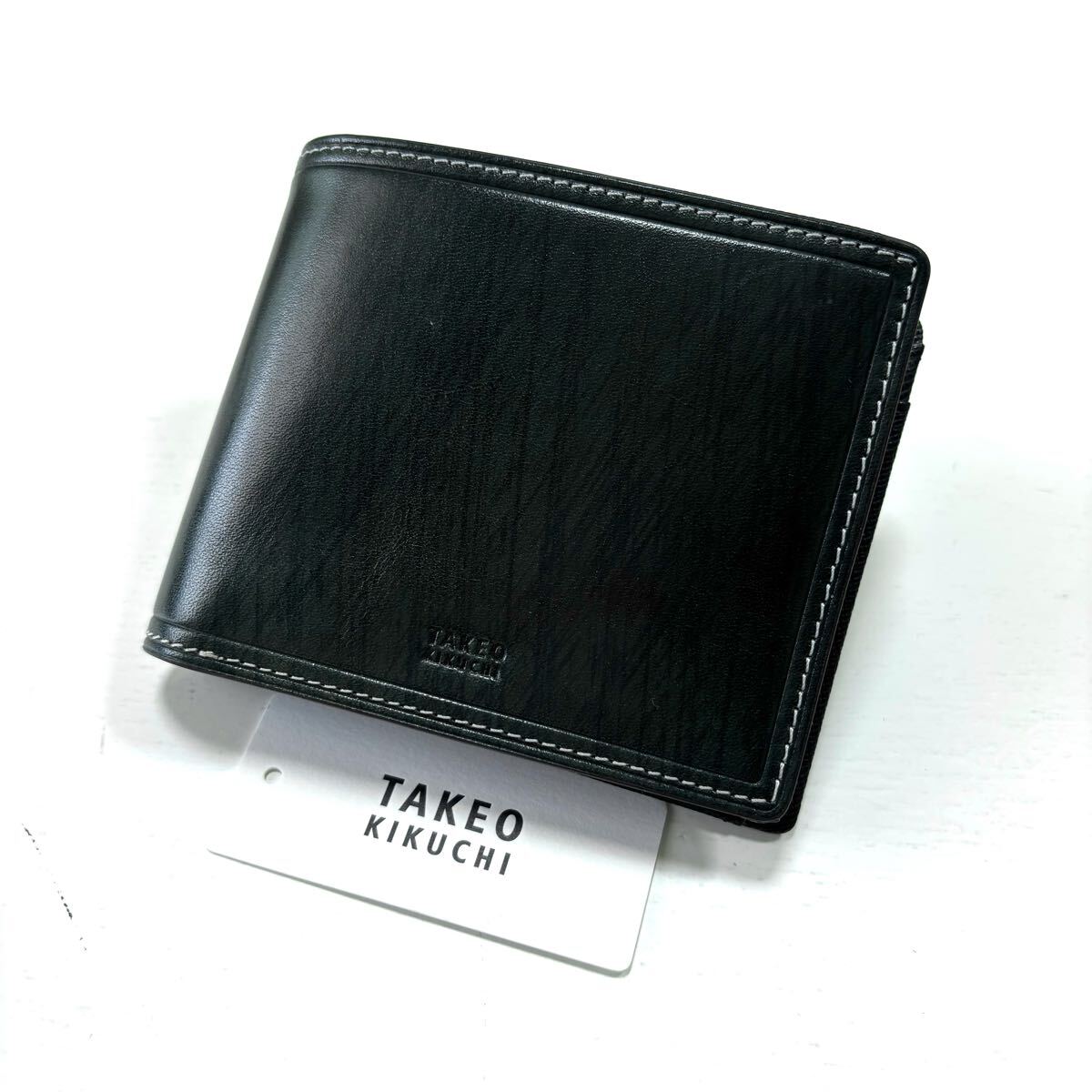 K 新品 タケオキクチ 財布 二つ折り財布_画像1
