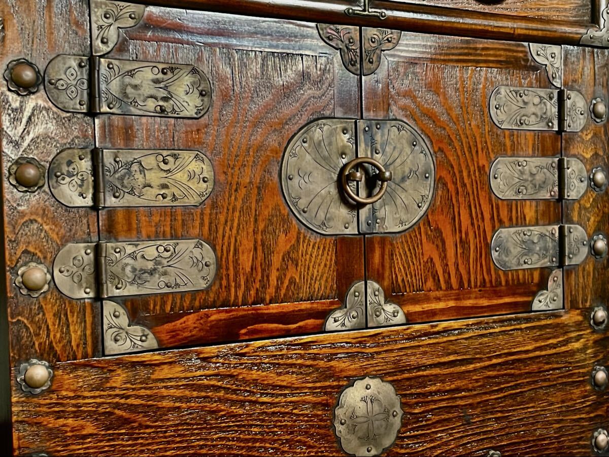 [.] Joseon Dynasty Joseon Dynasty мебель van dajimoli Jean латунь металлические принадлежности Корея ( Joseon Dynasty F①)