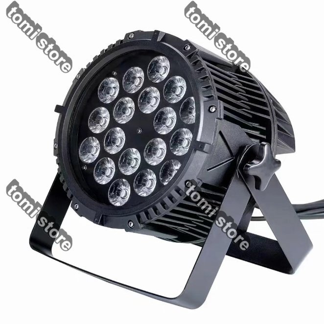 LEDパーライト、18x10W RGBW IP65防水舞臺照明、DMX512サウンド活性化LEDステージライトDJライト、屋外パーティークラブKTV音楽ショー結(jié)婚