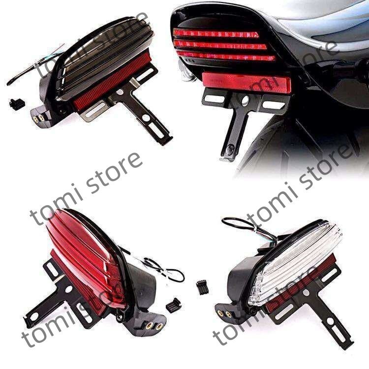  Harley Dyna LED задний фонарь задние фонари Fat Bob FXDF Fat Bob 2008 год ~ красный 