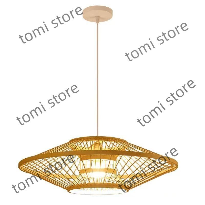 田舎風(fēng)シャンデリア 竹制シャンデリア 手編み 和風(fēng)シャンデリア ベッドルーム/レストラン/廊下/玄関用ランプ 裝飾品 美品