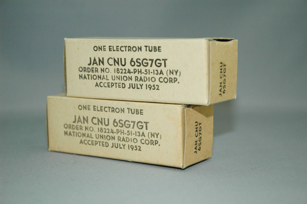 6SG7-GT NATIONAL UNION 1952 ２本_画像2