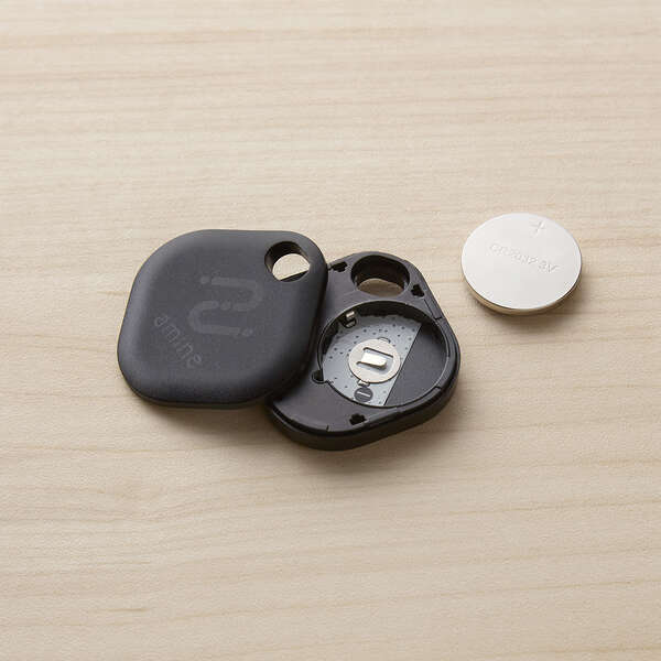 IP65設計スマートトラッカー [amine] タグ型/電池交換タイプ 4個入 AndroidのFind Hubアプリから荷物のありかを探せる: LGT-BETG1BKG4_画像10