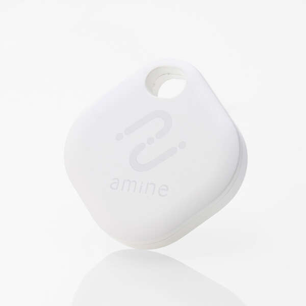 IP65設計スマートトラッカー タグ型/電池交換タイプ iPhoneの探すアプリから荷物のありかを探せるスマートタグ: LGT-BETG1WHA_画像1