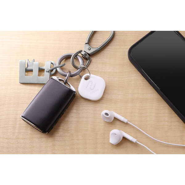 IP65設計スマートトラッカー タグ型/電池交換タイプ iPhoneの探すアプリから荷物のありかを探せるスマートタグ: LGT-BETG1WHA_画像8