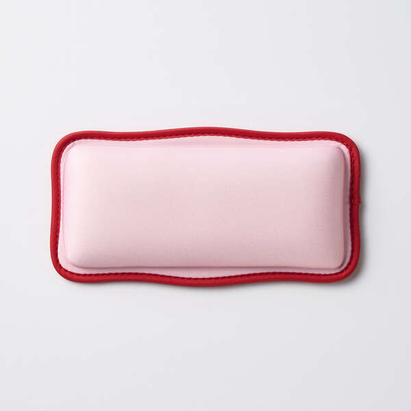 リストレスト [UKIU] ショートタイプ 波のようなウェーブライン 2色のコントラストが美しいバイカラーデザイン: MOH-UKS01PN