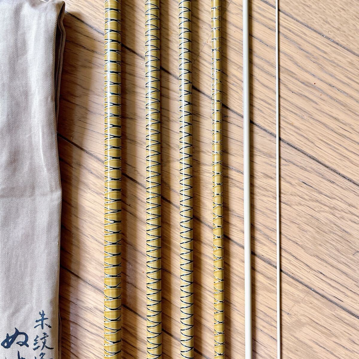 美品 シマノ 朱紋峰 ぬけさく 19 へら竿 SHIMANO 和竿_画像6