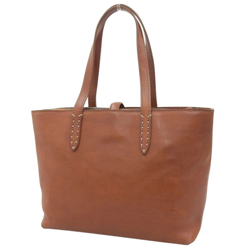 美品 ゲンテン 現行ロゴ 40335 TOSCA トスカ ミネルバボックス レザー ショルダー トートバッグ ブラウン レディース メンズ 旅 オフィス_画像2