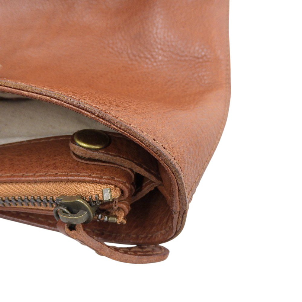 美品 ゲンテン 現行ロゴ 40335 TOSCA トスカ ミネルバボックス レザー ショルダー トートバッグ ブラウン レディース メンズ 旅 オフィス_画像7
