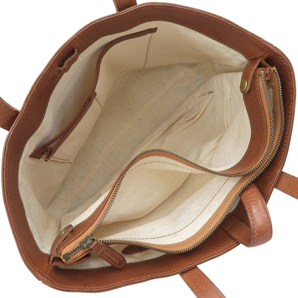 美品 ゲンテン 現行ロゴ 40335 TOSCA トスカ ミネルバボックス レザー ショルダー トートバッグ ブラウン レディース メンズ 旅 オフィス_画像8