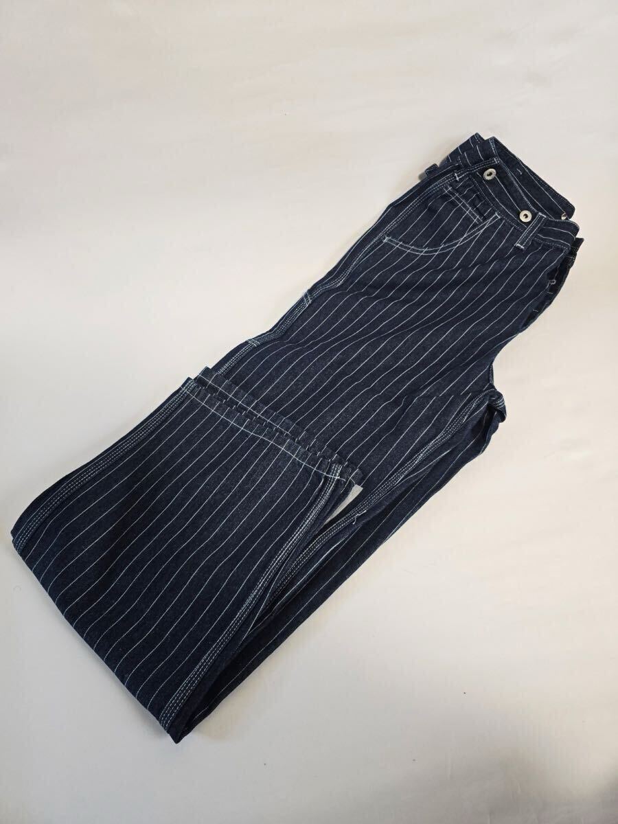 ウォバッシュ デニム ワイド ストライプ XL アメカジ ワーク
