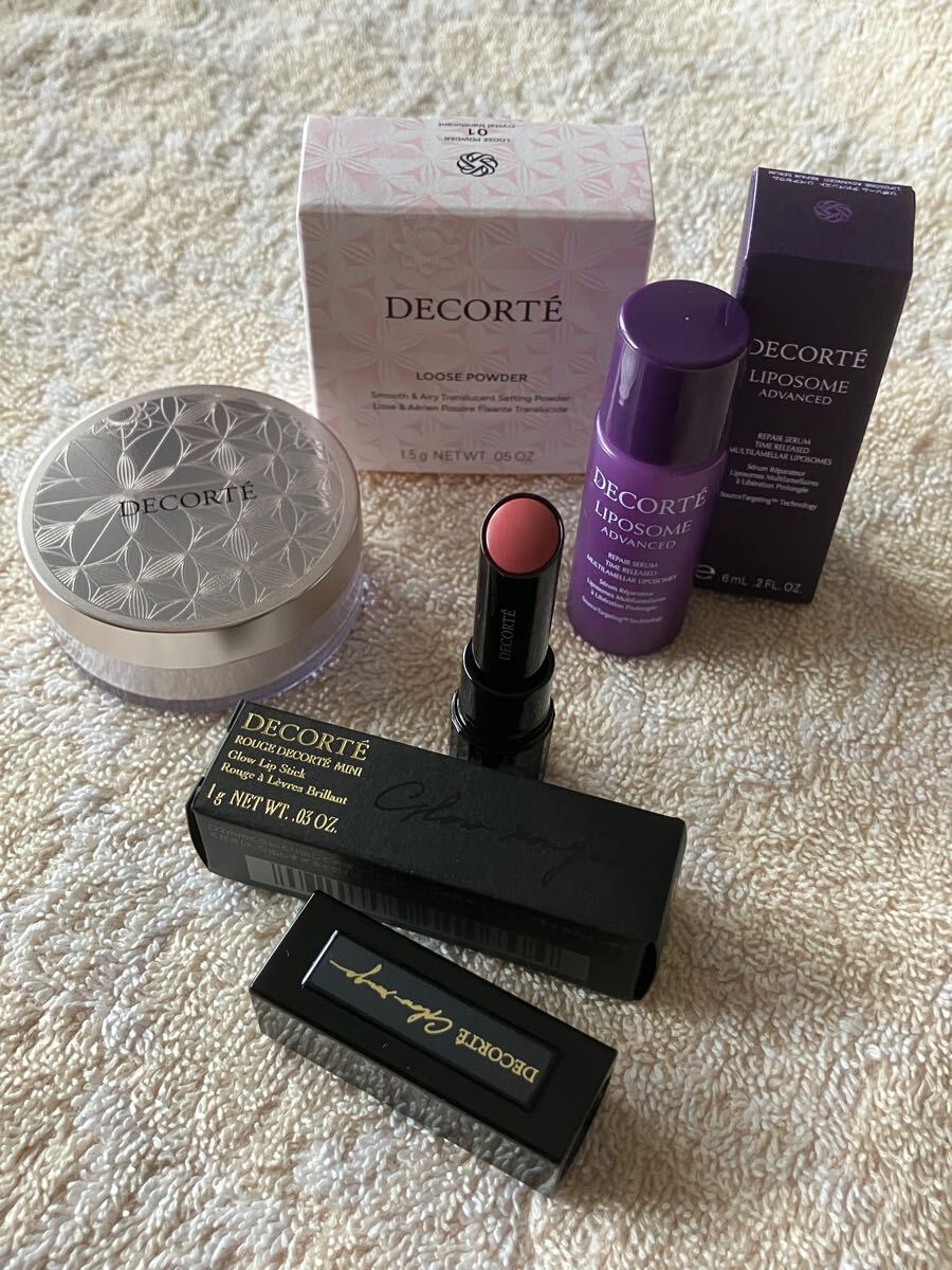 ☆即決☆ コスメデコルテ 【ルース パウダー】【ルージュ】【リポソーム 美容液】3点セット_画像1