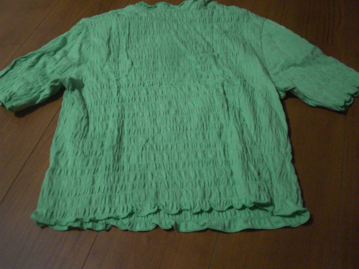 レトロガール　黄緑カットソー_画像2