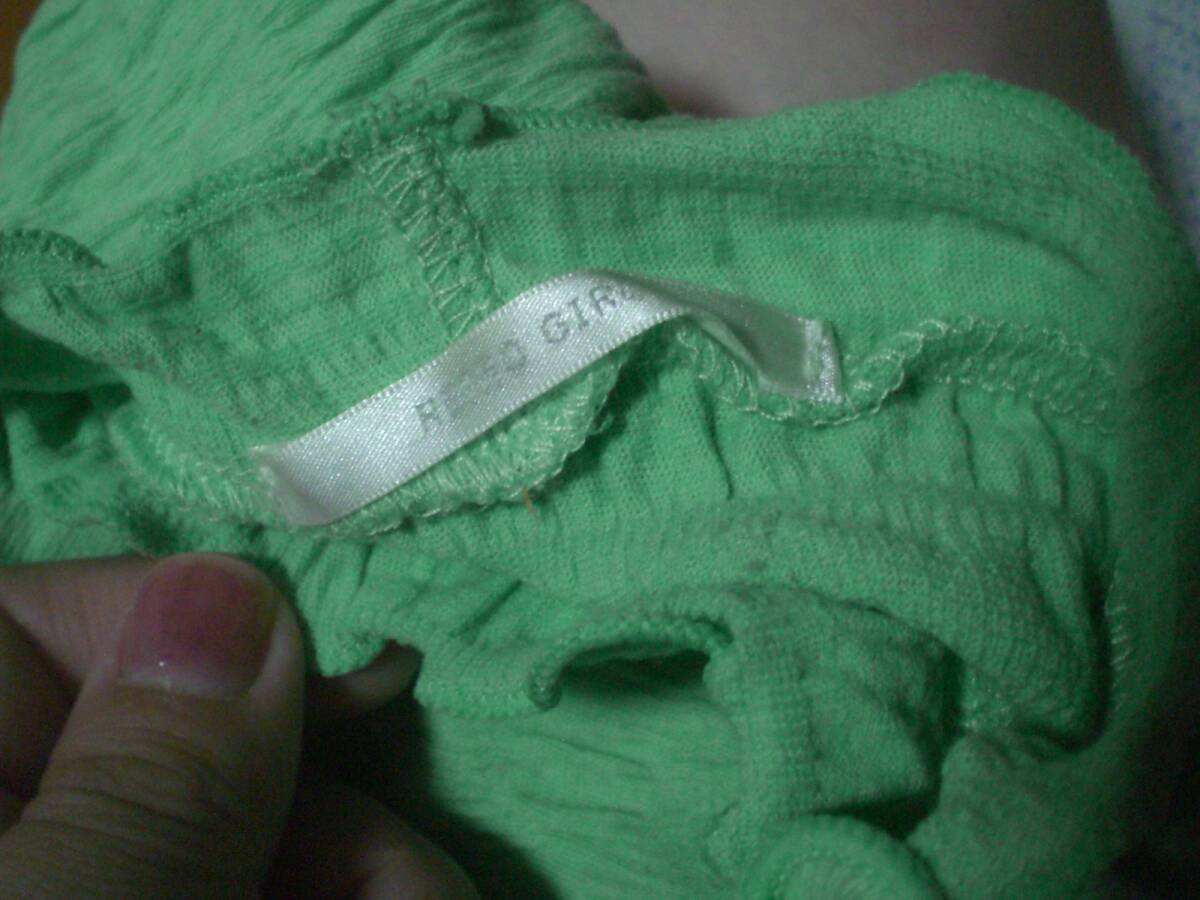 レトロガール　黄緑カットソー_画像4