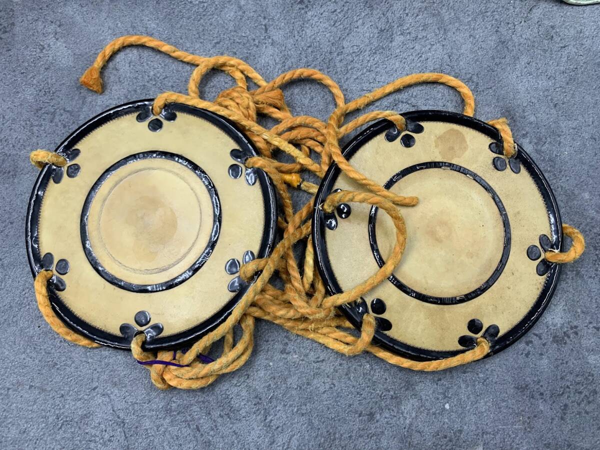 鼓 和楽器 アンティーク 和楽器 鼓 鼓箱付 】つづみ 伝統和楽器 音楽 時代物 レトロ(鼓