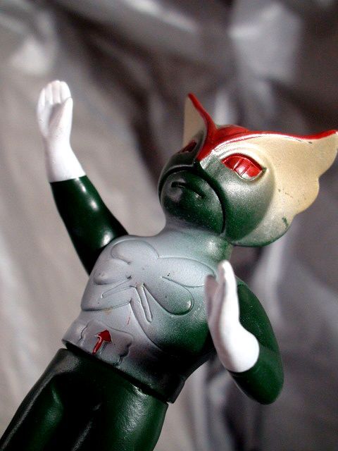 超人バロム1 ⑥ 無版権 パチ怪獣 当時物 バロムワン ソフビ人形