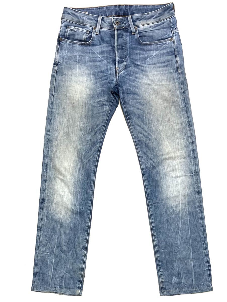 送料無料 G-STAR ROW 3301 straight stretch denim_画像1