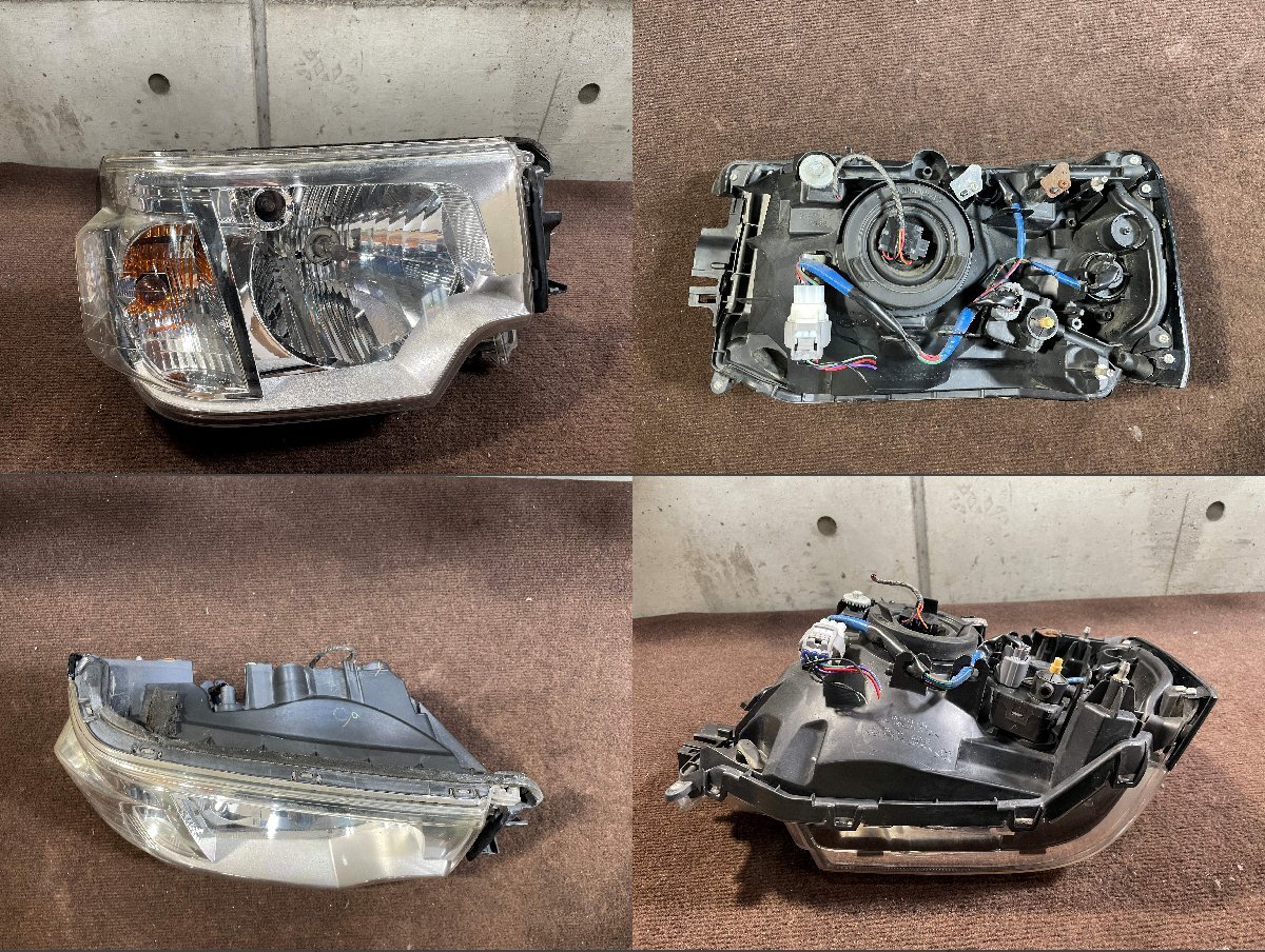 H25 год поздняя версия последняя модель U62 Mitsubishi Мицубиси Minicab оригинальный передняя фара левый и правый в комплекте галоген STANLEY W0688 U61 U71 U72 U68 U69