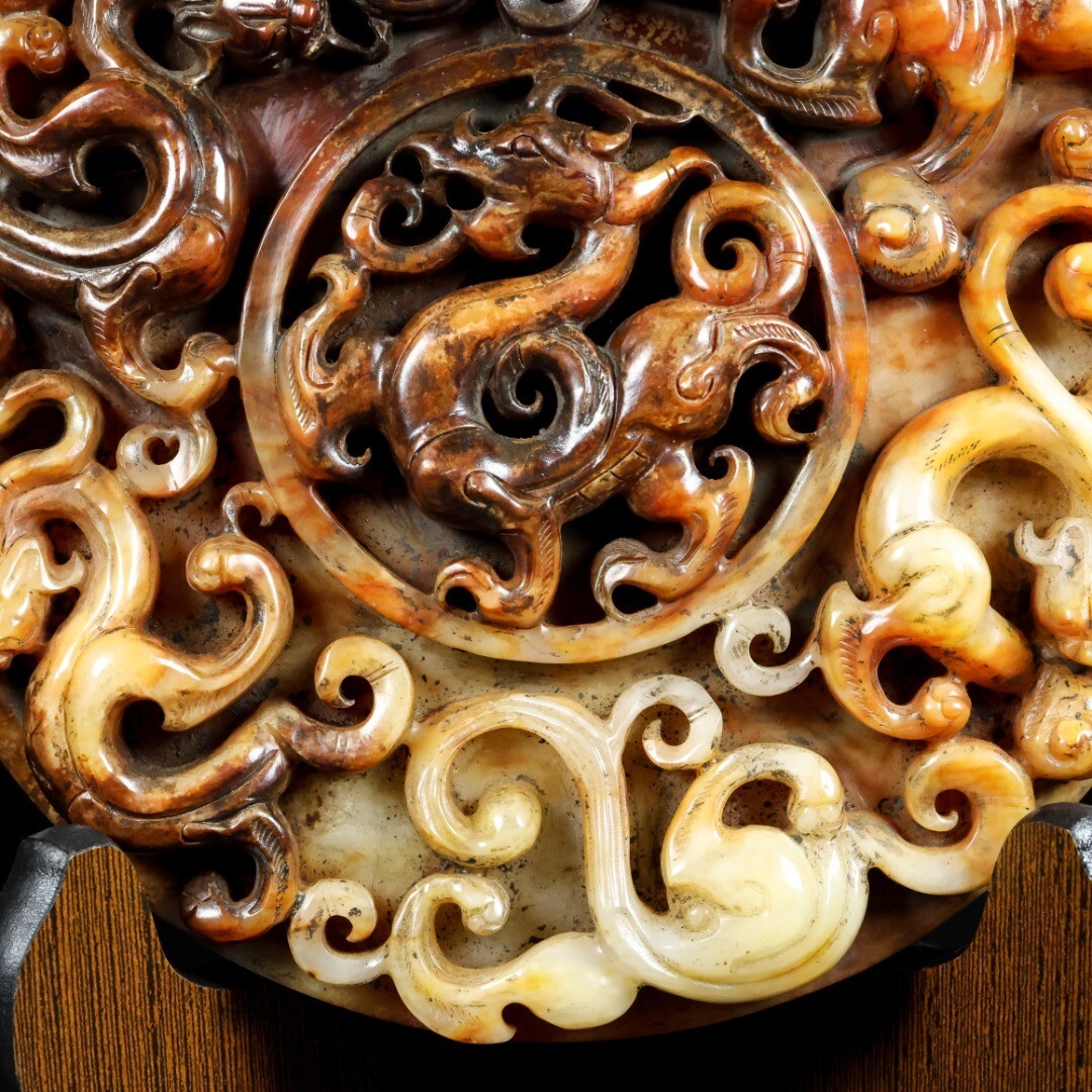 中国古骨董品　秘境古和田玉　高古玉刀ペア　龍紋彫刻　極細工浮彫　魔除けお守り守護 中国古骨董品秘境古和田玉高古玉刀ペア龍紋彫刻極細工浮彫魔除け