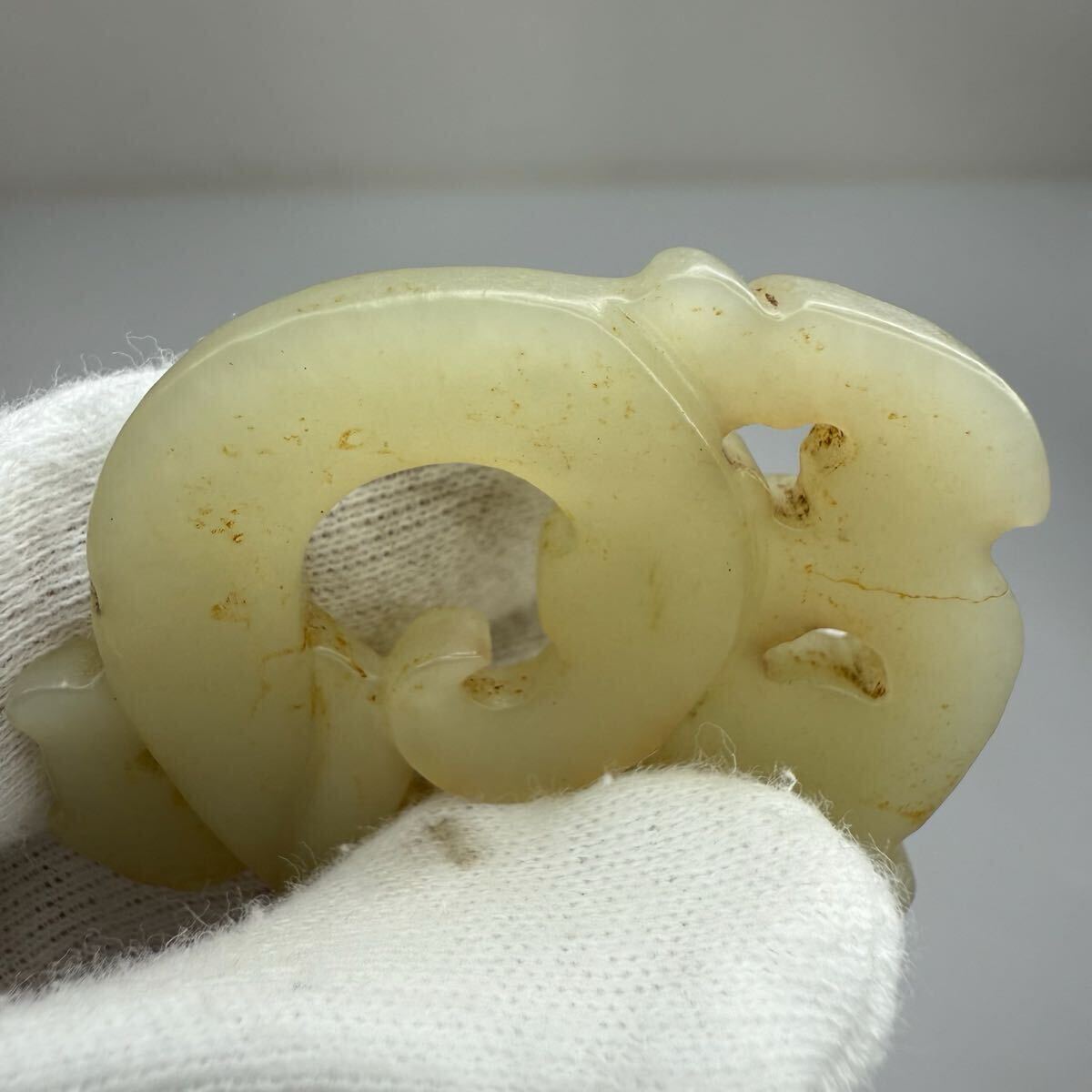 中国美術　玉石細密彫刻　白玉唐人物像　置物　古玩　M　R8236 JO407 中国美術 青玉彫「唐美人像」置物 高30.2cm・青玉雕仕女