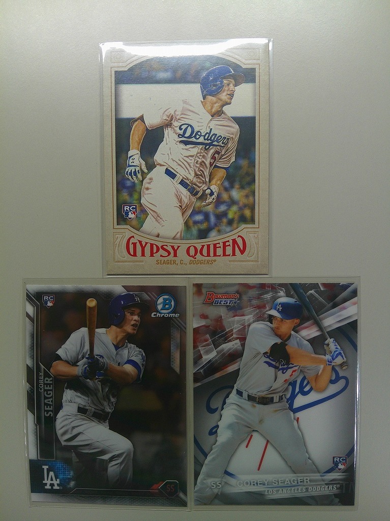 2016 BOWMAN CHROME др. [Corey Seager]RC!3 листов SET!!