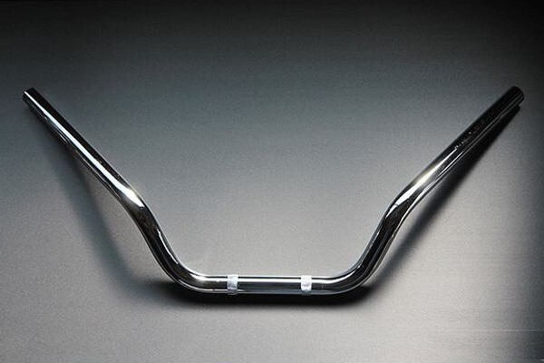 [135] 09010125★ 新品 ハンドルバー Z2 カット しぼり 径 22.2mm 高さ10cm 幅58㎝ 汎用 バイク パイプ ハンドル type1_画像2