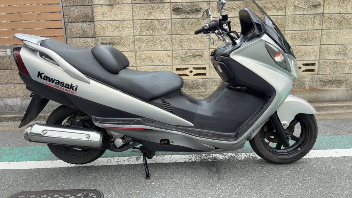 動画有り エプシロン 250 Kawasaki ETC付き ファイアーカラー カワサキ スカイウェーブ FI（インジェクション）スカイウェイブ