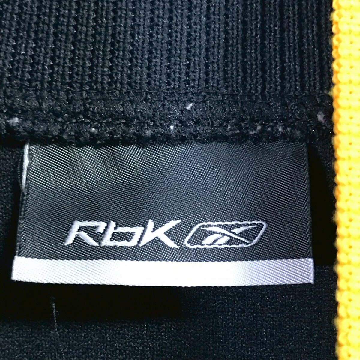 Ye1700dL Reebok リーボック サイズS トラックジャケット ジャージ スポーツウェア トレーニング ジム 運動 ブラック×ベージュ メンズ_画像8