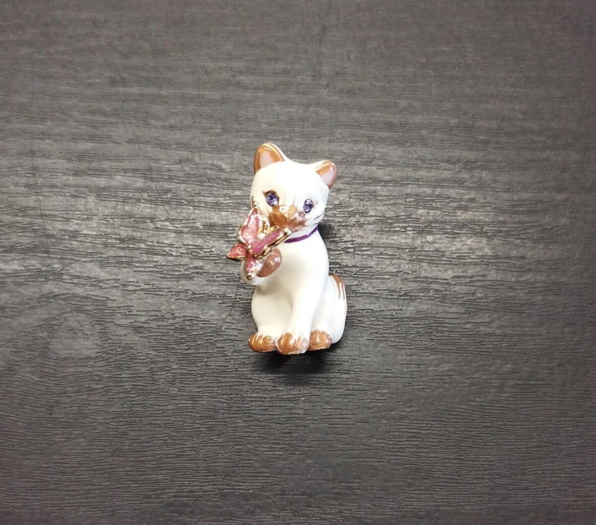 『ANNA SUI アナスイ 猫 ブローチ ネコ ねこ』_画像1