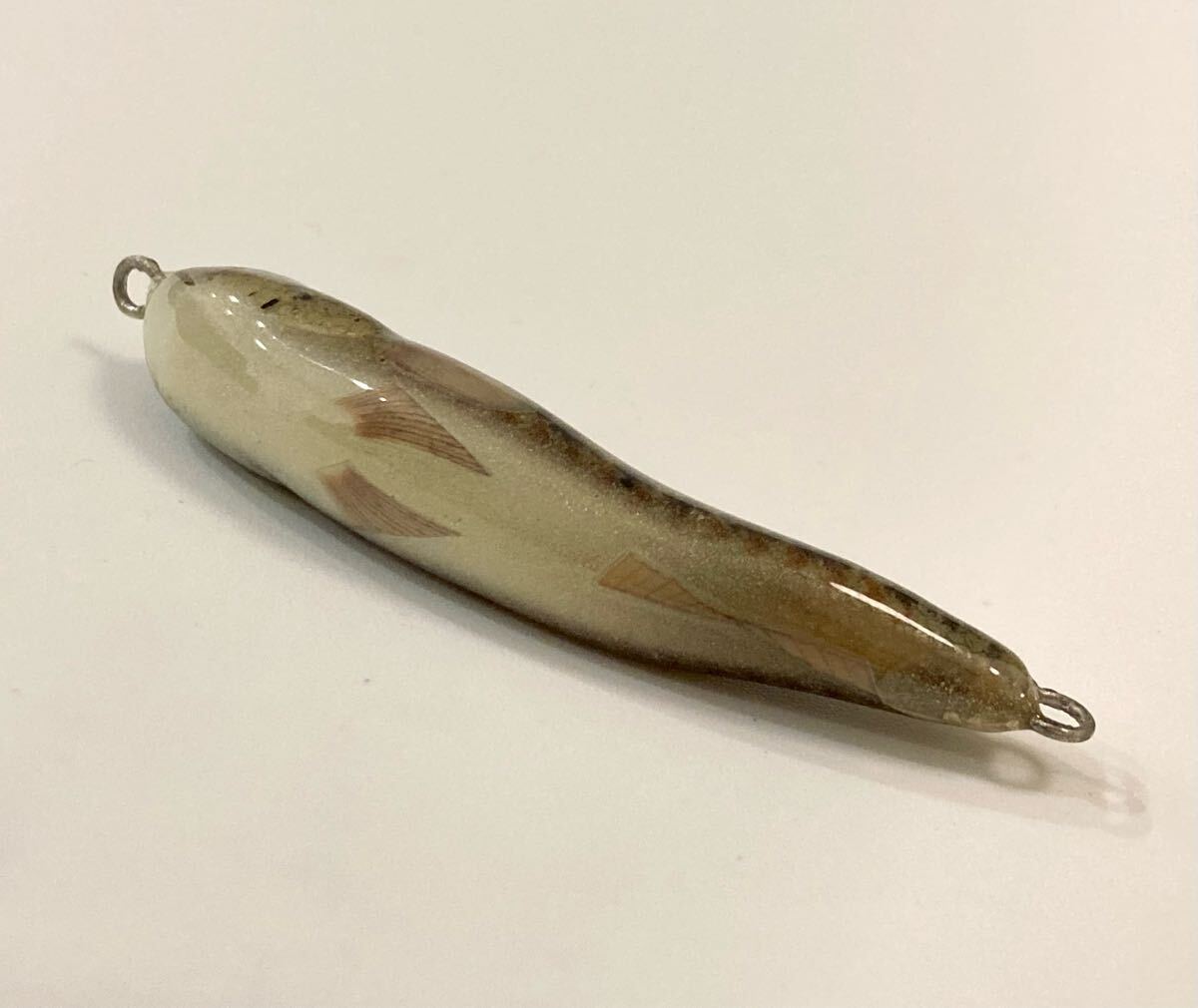 【超リアル！】ハンドメイドルアー　ハゼ60￼￼mm ライブグレー　シンキング 超リアル！】ハンドメイドルアー ハゼ60￼￼mm ライブグレー