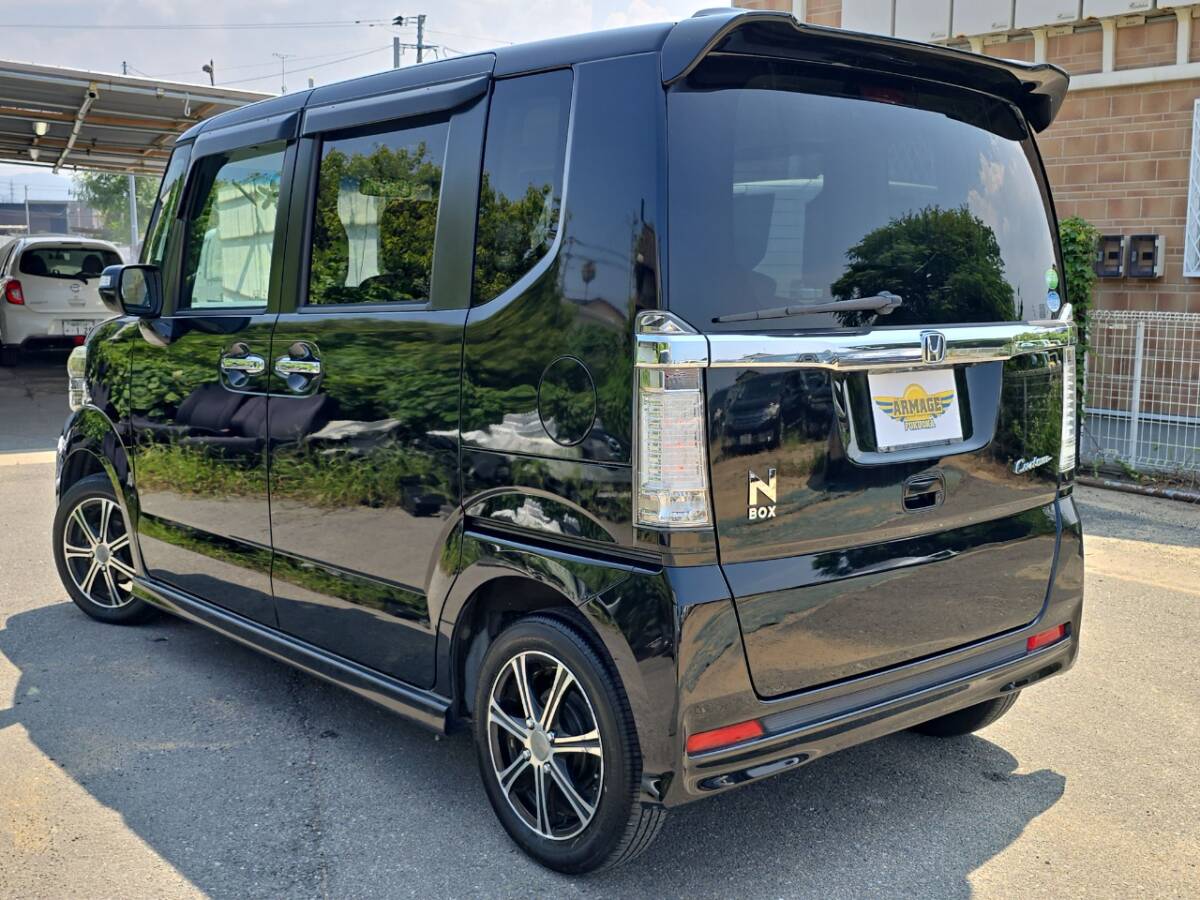 ※九州・福岡発※N-BOXカスタム*G Lパケ*車検9年4月*純正ナビ*DTV*Bカメラ*ETC*左側パワスラ*スマートキー*HIDライト*210809_画像5