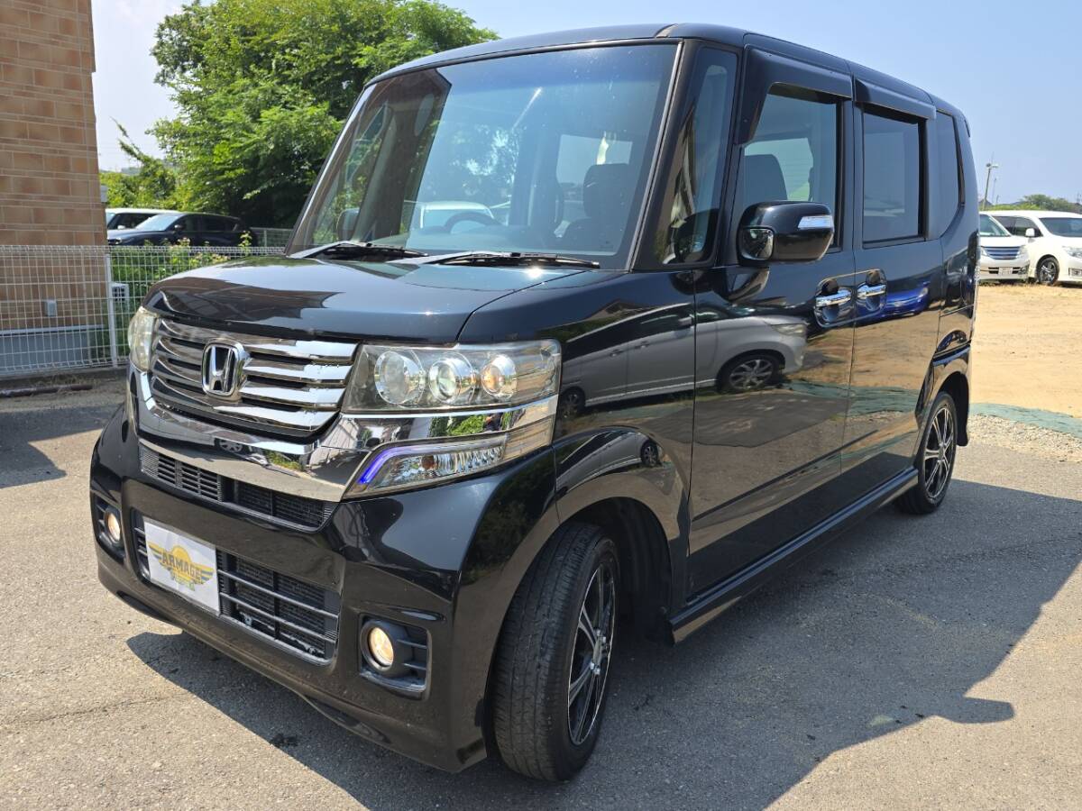 ※九州・福岡発※N-BOXカスタム*G Lパケ*車検9年4月*純正ナビ*DTV*Bカメラ*ETC*左側パワスラ*スマートキー*HIDライト*210809_画像7