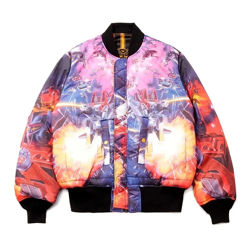 【激レア 国内未発売】 Alpha Industries x Hasbro Bumblebee MA-1 Flight Jacket Reversible XL / トランスフォーマー バンブルビー MA-1_画像5