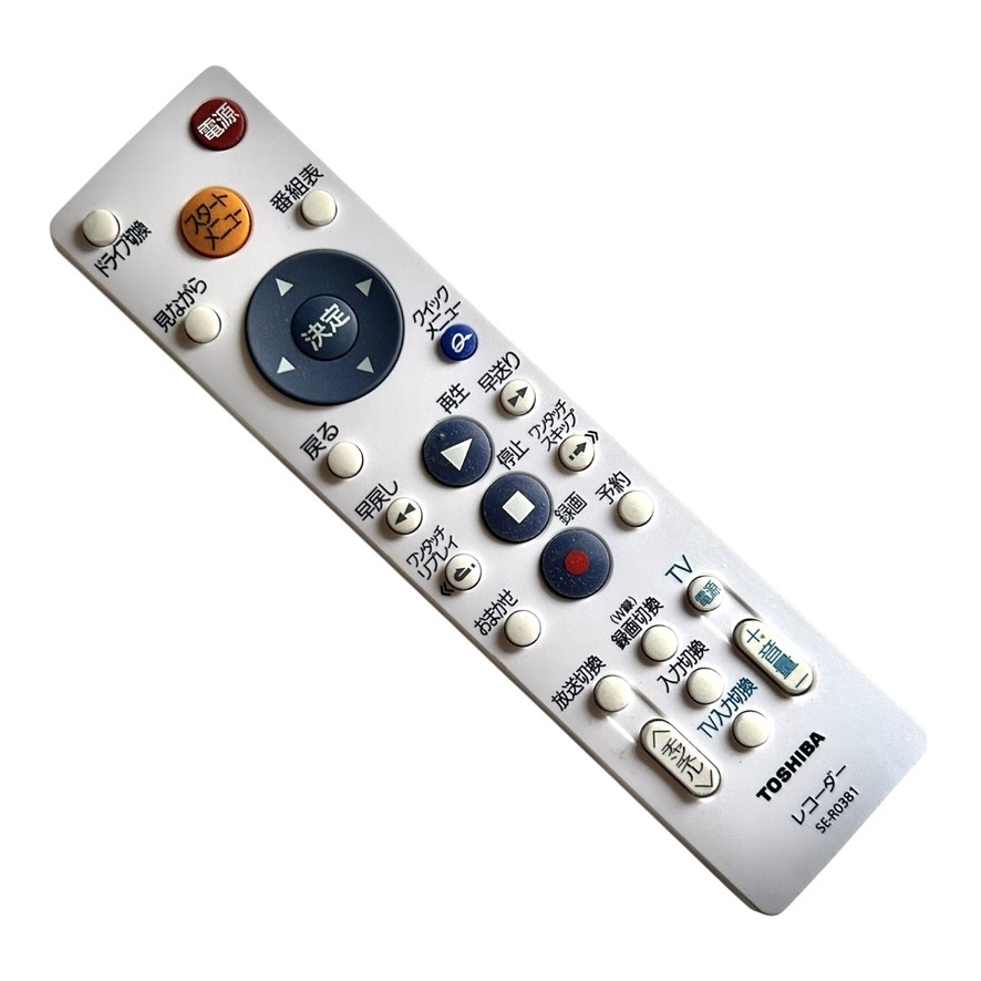 東芝 TOSHIBA 純正 リモコン SE-R0381 レグザ TV テレビ BS 地デジ BS CS DVD HDD レコーダー 録畫 リモート コントローラー 未確認(rèn) S S