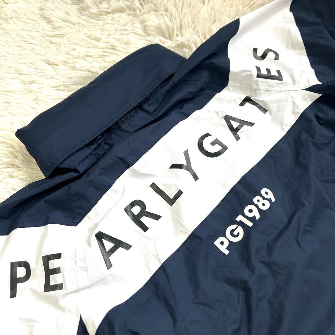 2 パーリーゲイツ AQUAX 防水透湿 レインジャケット ワンピース 白 未使用品◎PEARLY GATES パーリーゲイツ 2WAY レインワンピース