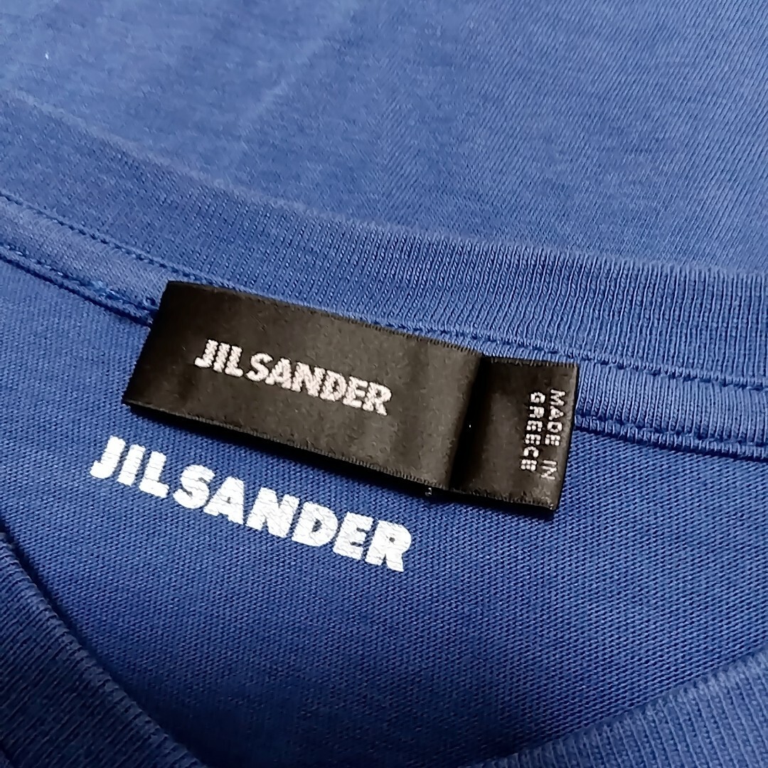 JIL SANDER　ジルサンダー　メンズ　Tシャツ　カットソー　L　ネイビー　 クルーネック_画像3