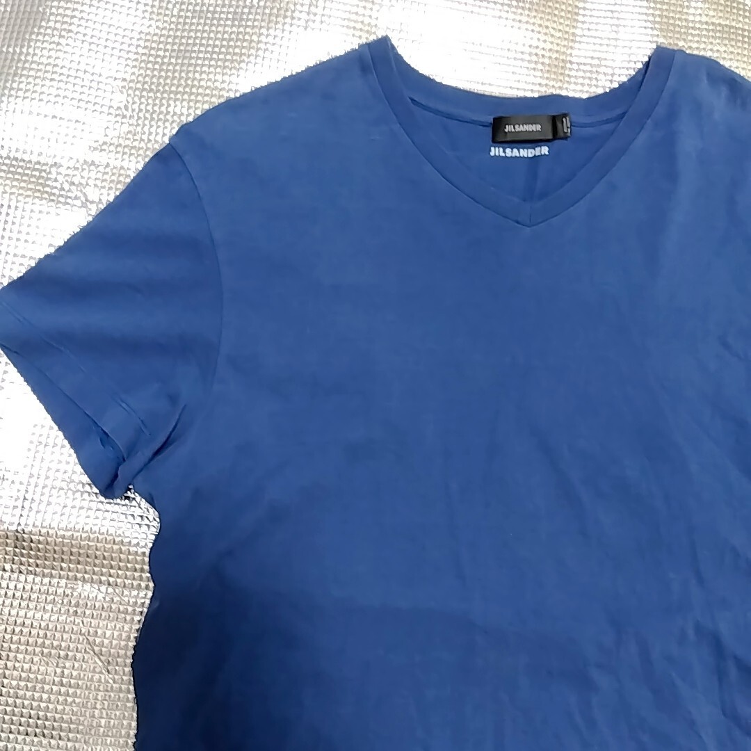 JIL SANDER　ジルサンダー　メンズ　Tシャツ　カットソー　L　ネイビー　 クルーネック_画像4