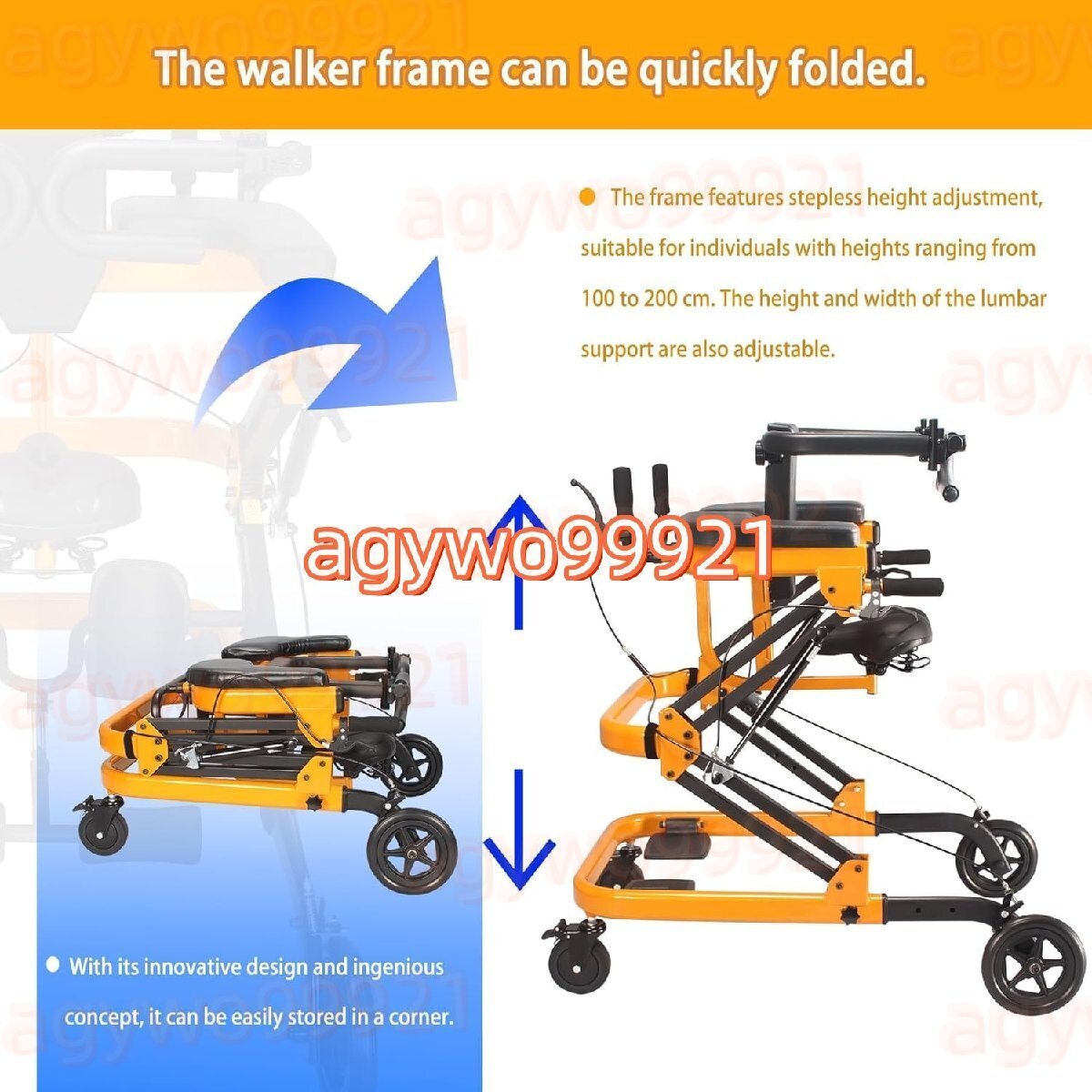  ходунки многофункциональный ходунки ручная тележка сиденье .. высота настройка возможность ширина настройка возможный тормоз имеется колесо, настройка возможный .. соус складной легкий compact 