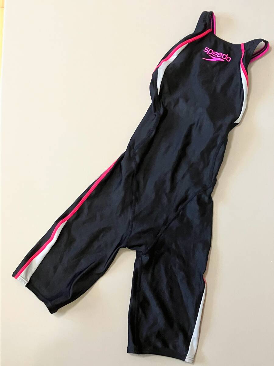 【美品】競泳水着 SPEED スピード Fina承認 ハーフスーツ スパッツ SSサイズ FLEXΣ ニースキン レディース SD45H532 arena ミズノ_画像1