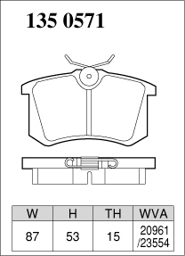 ディクセル ギャラクシー WF0GY5/WF0GAA ブレーキパッド Pタイプ リア 左右セット 1350571 DIXCEL ブレーキパット_画像4